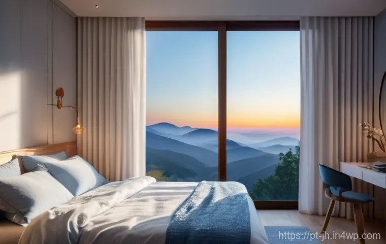 서큘래딘 조명 설계와 공간 활용 - **Prompt for Natural Circadian Lighting:**
    "A cozy, modern bedroom at dawn, filled with soft, wa...
