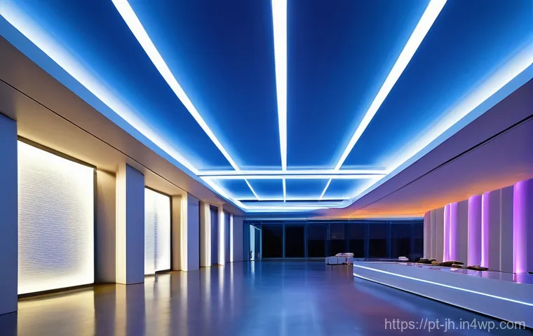 서큘래딘 조명 설계의 디지털 전환 - **Prompt 2: Sustainable and Smart Home Living**
    A bright, airy, and contemporary living room flo...